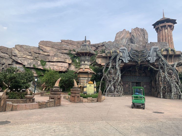 水泥假山门头景观制作