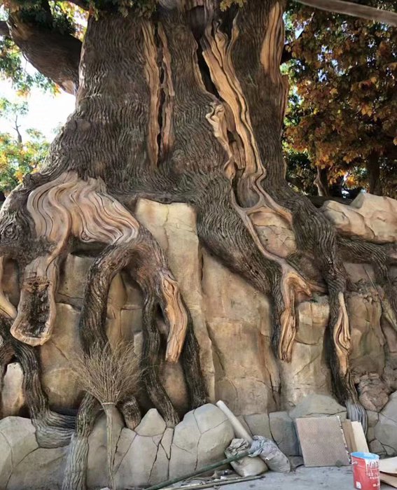 浙江杭州水泥假树制作