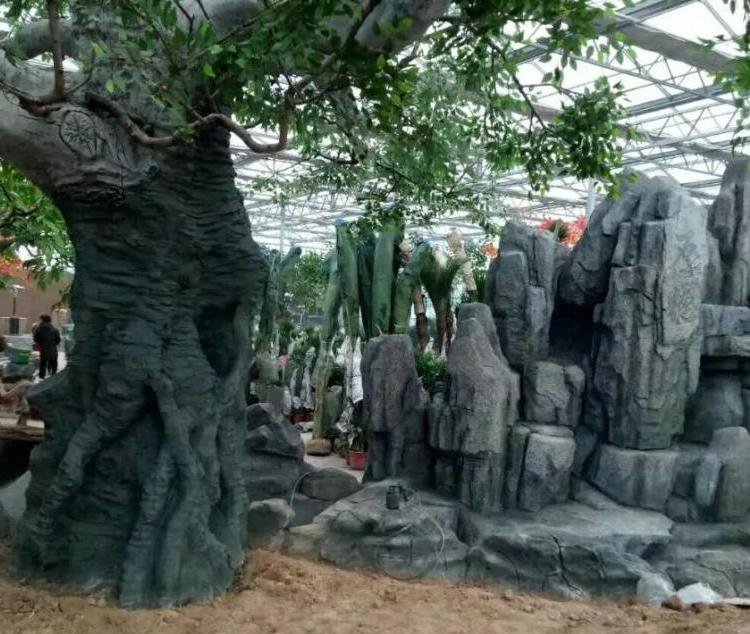 水泥仿真树假山制作