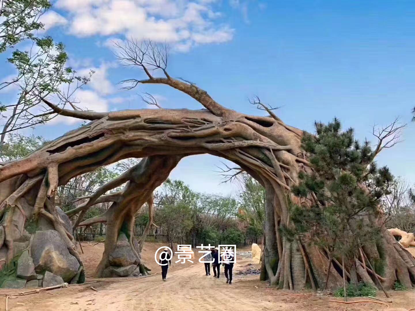 枯树仿真树景观大门